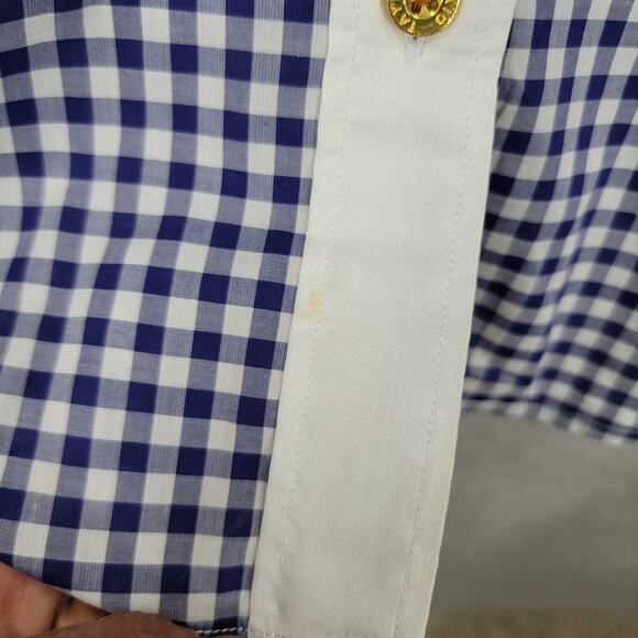 CRAIG TAYLOR MIA GINGHAM BUTTON SHIRT, SIZE L - Picture 9 of 10